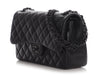 Chanel Jumbo So Black Quilted Lambskin Classic Double Flap