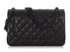 Chanel Jumbo So Black Quilted Lambskin Classic Double Flap