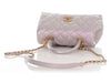 Chanel Mini Iridescent Lilac Caviar Coco Handle