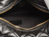 Chanel Black Quilted Caviar Mini Round Polly Pocket Pouch Hobo