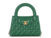 Chanel Green Quilted Calfskin Nano Kelly