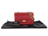 Chanel Mini Red Quilted Aged Calfskin Reissue 224