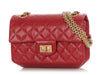 Chanel Mini Red Quilted Aged Calfskin Reissue 224