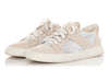 Chanel Greige Suede and Mesh Sneakers