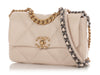 Chanel Medium Ecru Quilted Lambskin 19 Flap