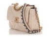 Chanel Medium Ecru Quilted Lambskin 19 Flap