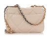 Chanel Medium Ecru Quilted Lambskin 19 Flap