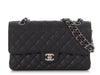 Chanel Medium/Large Black Quilted Caviar Classic Double Flap