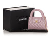 Chanel Small Pink Part-Quilted Lambskin Nano Kelly