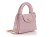 Chanel Small Pink Part-Quilted Lambskin Nano Kelly