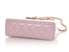 Chanel Small Pink Part-Quilted Lambskin Nano Kelly