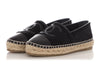 Chanel Black Calf Hair Espadrilles