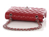 Chanel Medium/Large Red Quilted Caviar Classic Double Flap