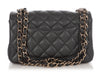 Chanel Mini Dark Gray Quilted Caviar Rectangular Classic