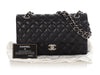 Chanel Medium/Large Black Quilted Lambskin Classic Double Flap