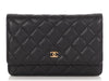 Chanel Black Quilted Caviar Wallet On Chain WOC