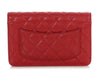 Chanel Red Quilted Caviar Wallet On Chain WOC