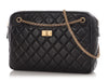 Chanel Large Black Quilted Aged Calfskin Reissue Camera Bag