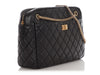 Chanel Large Black Quilted Aged Calfskin Reissue Camera Bag