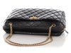 Chanel Large Black Quilted Aged Calfskin Reissue Camera Bag