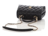 Chanel Mini Black Quilted Caviar Coco Handle Flap