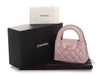 Chanel Pink Quilted Calfskin Nano Kelly Shopper