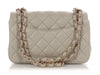 Chanel Mini Gray Quilted Lambskin Rectangular Classic Flap