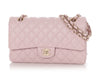 Chanel Medium/Large 21S Light Pink Rose Claire Caviar Classic Double Flap