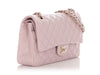 Chanel Medium/Large 21S Light Pink Rose Claire Caviar Classic Double Flap