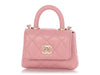 Chanel Pink Quilted Caviar Nano Coco Handle