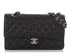 Chanel Medium/Large Black Quilted Caviar Classic Double Flap