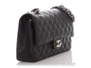 Chanel Medium/Large Black Quilted Caviar Classic Double Flap