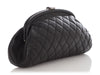 Chanel Black Quilted Caviar Timeless Clutch