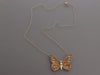 Chanel Mauve Butterfly Pendant Necklace