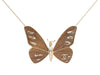 Chanel Mauve Butterfly Pendant Necklace