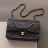 Chanel Vintage Medium Black Lambskin Classic Double Flap