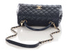 Chanel Medium Navy Caviar Coco Handle