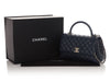 Chanel Medium Navy Caviar Coco Handle