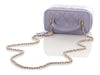 Chanel Small Lavender Quilted Lambskin Top Handle Vanity Case