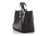 Chanel Large Black Part-Quilted Caviar CC Tote