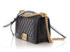 Chanel Old Medium Black Quilted Calfskin Boy Bag