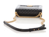 Chanel Old Medium Black Quilted Calfskin Boy Bag