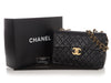 Chanel Vintage XL Jumbo Black Quilted Lambskin Classic Single Flap