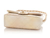 Chanel Mini Beige and Gold Iridescent Quilted Calfskin Rectangular Classic