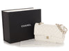 Chanel Medium/Large White Quilted Caviar Classic Double Flap