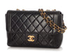 Chanel Vintage Black Quilted Lambskin Flap