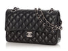 Chanel Medium/Large Black Quilted Lambskin Classic Double Flap