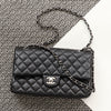 Chanel Medium/Large Black Quilted Lambskin Classic Double Flap