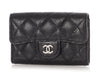 Chanel Black Quilted Caviar Classic Card Holder