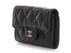 Chanel Black Quilted Caviar Classic Card Holder